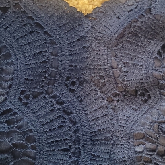 Awaken My Love Navy Blue Long Sleeve Lace Maxi Dress - Picture 7 of 7